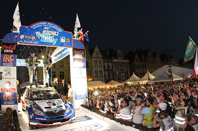 Freddy Loix Podium rallye ypres